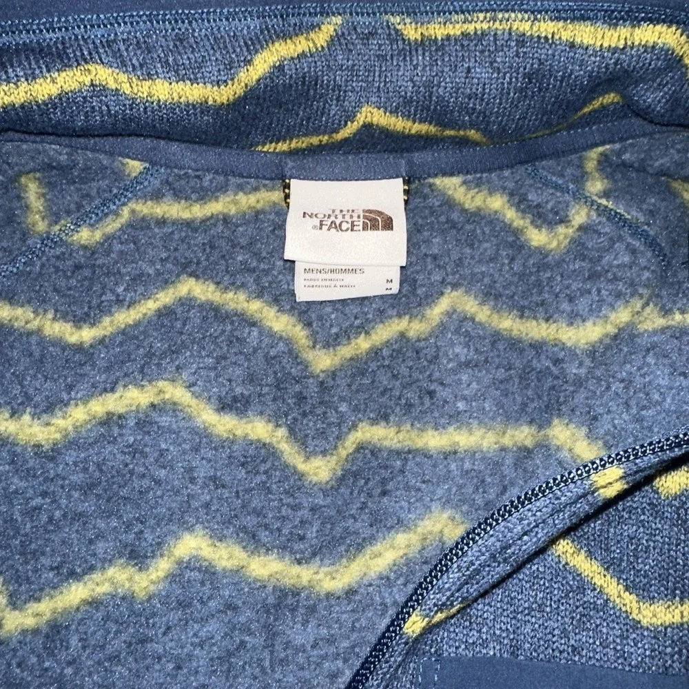 The North‎ Face Men's Novelty Gordon Lions 1/4 Zip Pull Over Size M Blue